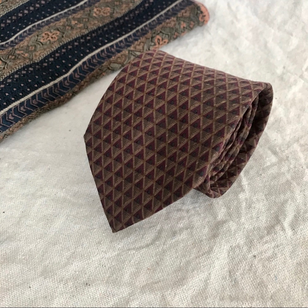 Givenchy Diamond Pattern Tie - Picture 2 of 4